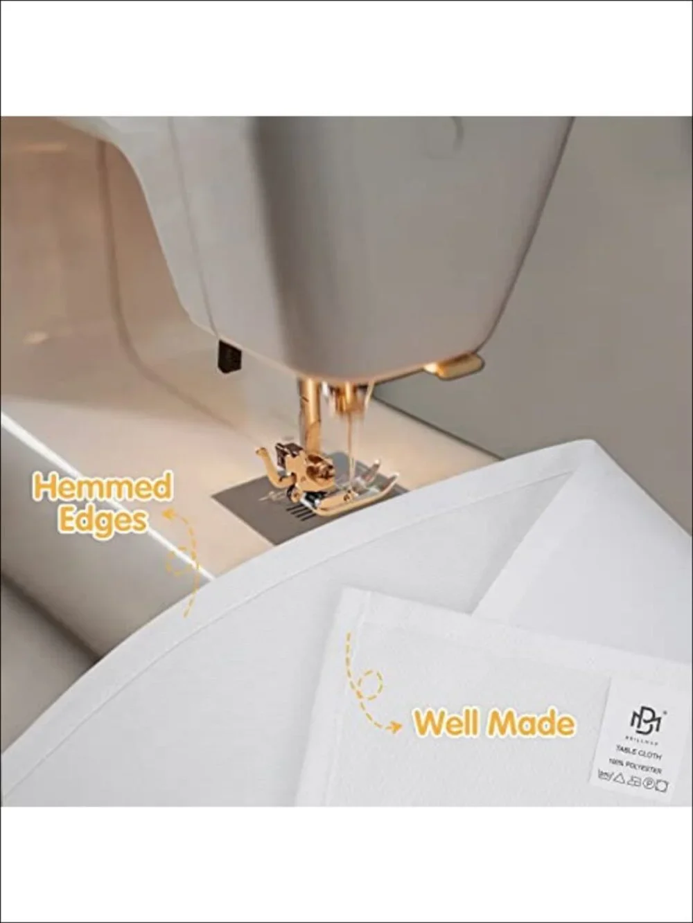 6 Pack Premium Polyester Tablecloths 90x132 Inch Rectangle Tables